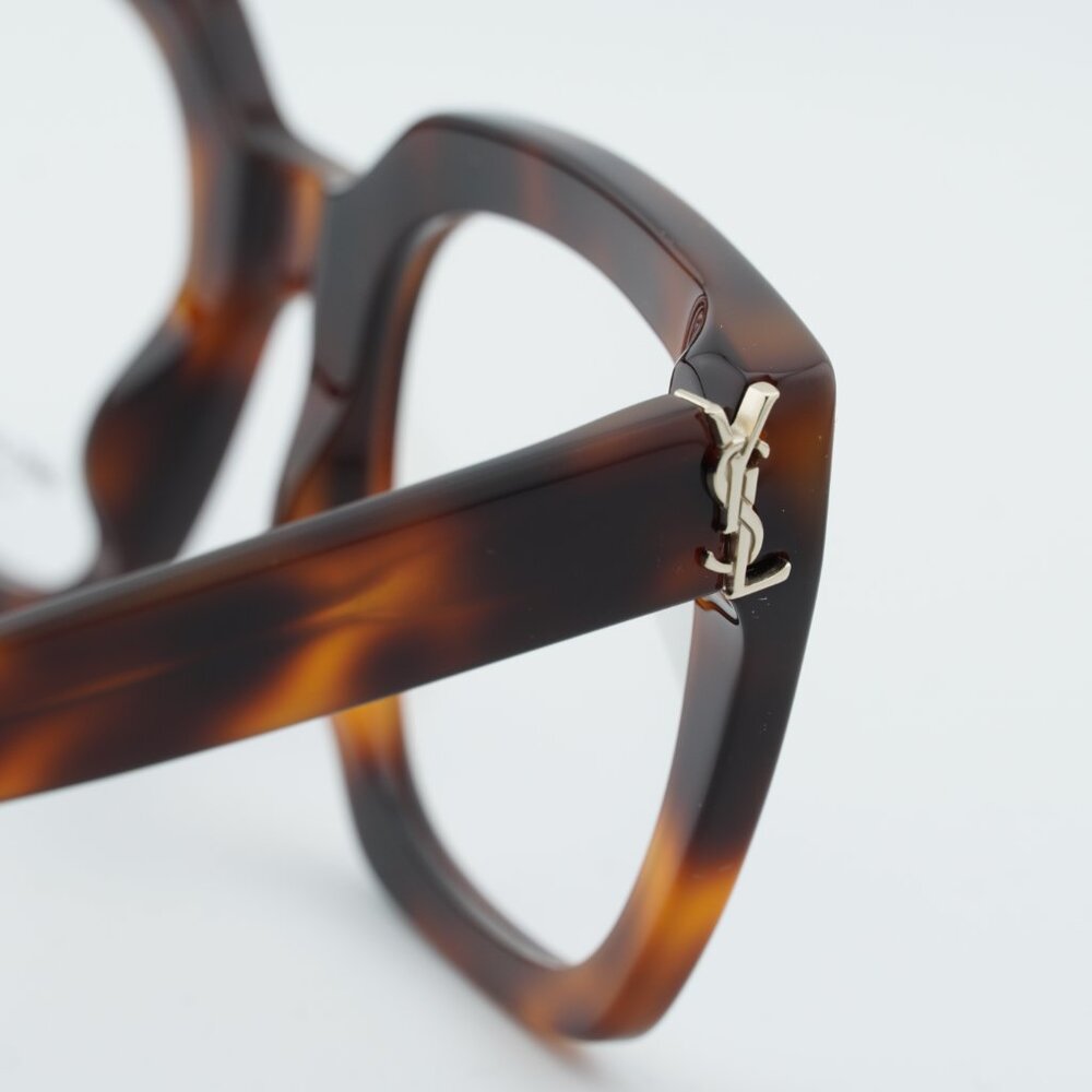 Saint Laurent SL M143 OPT 003 Eyeglasses Havana 51mm Square Frame - Picture 5 of 10